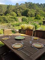 Table en terrasse